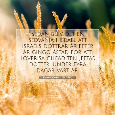 Domarboken 11:40 Bibelvers Förklarad