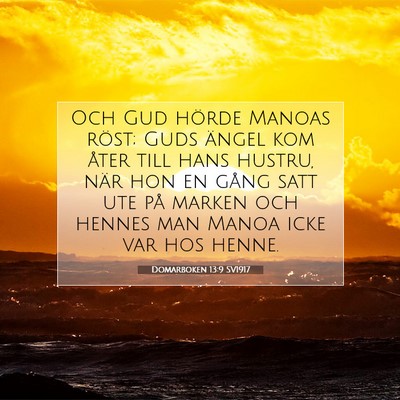 Domarboken 13:9 SV1917 Bild av bibelvers
