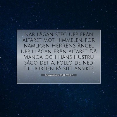 Domarboken 13:20 Bibelvers Förklarad