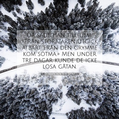 Domarboken 14:14 Bibelvers Förklarad