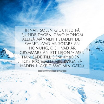 Domarboken 14:18 Bibelvers Förklarad