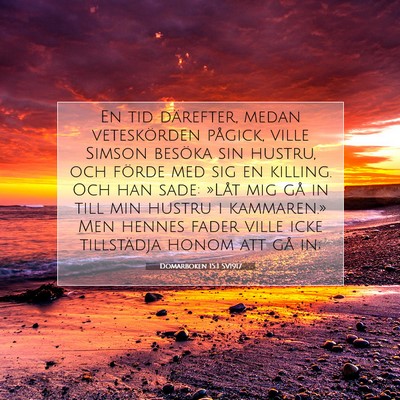 Domarboken 15:1 Bibelvers Förklarad