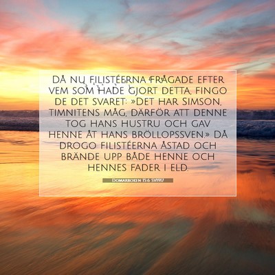 Domarboken 15:6 Bibelvers Förklarad
