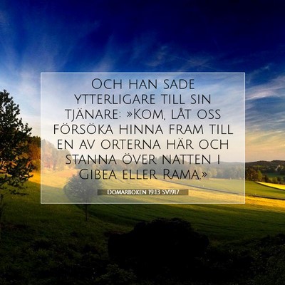 Domarboken 19:13 Bibelvers Förklarad