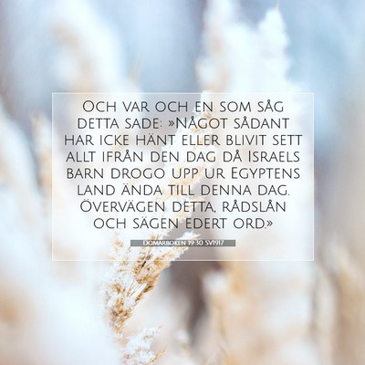 Domarboken 19:30 Bibelvers Förklarad