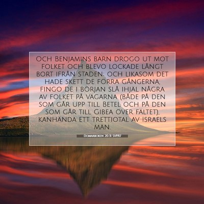Domarboken 20:31 Bibelvers Förklarad