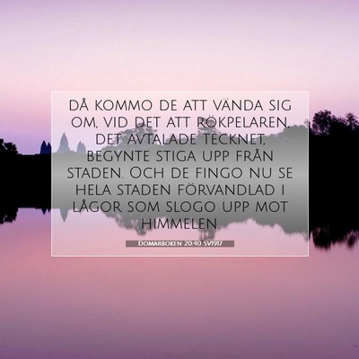Domarboken 20:40 Bibelvers Förklarad