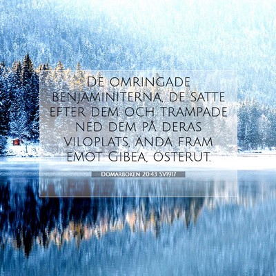 Domarboken 20:43 Bibelvers Förklarad