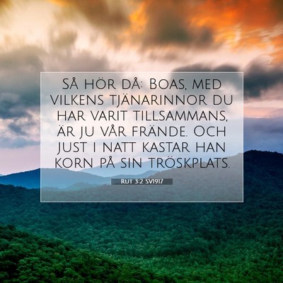 Rut 3:2 SV1917 Bild av bibelvers