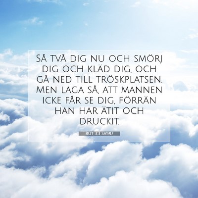 Rut 3:3 Bibelvers Förklarad