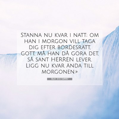 Rut 3:13 Bibelvers Förklarad