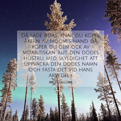 Rut 4:5 Bibelvers Förklarad