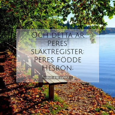 Rut 4:18 Bibelvers Förklarad