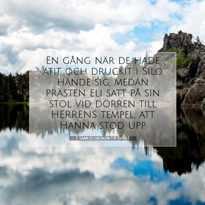 1 Samuelsboken 1:9 Bibelvers Förklarad