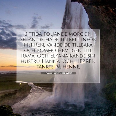 1 Samuelsboken 1:19 Bibelvers Förklarad