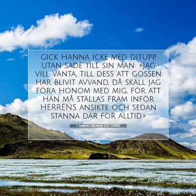 1 Samuelsboken 1:22 Bibelvers Förklarad