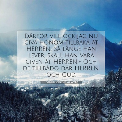 1 Samuelsboken 1:28 Bibelvers Förklarad