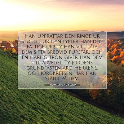 1 Samuelsboken 2:8 Bibelvers Förklarad