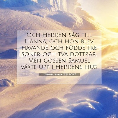 1 Samuelsboken 2:21 Bibelvers Förklarad