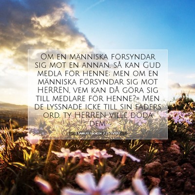 1 Samuelsboken 2:25 Bibelvers Förklarad