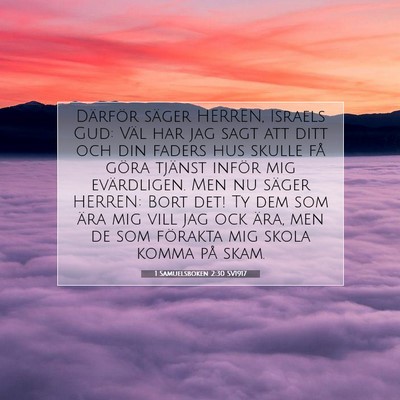 1 Samuelsboken 2:30 Bibelvers Förklarad