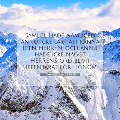 1 Samuelsboken 3:7 Bibelvers Förklarad