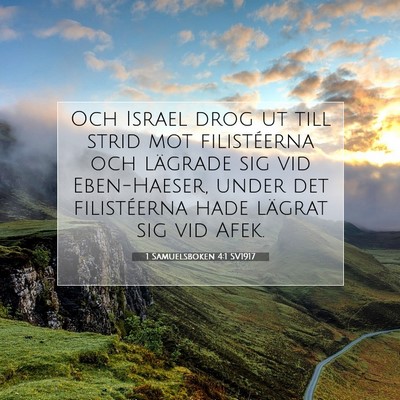 1 Samuelsboken 4:1 SV1917 Bild av bibelvers