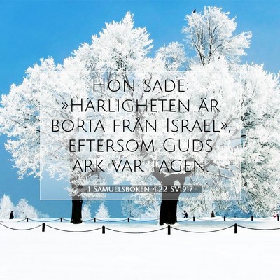 1 Samuelsboken 4:22 SV1917 Bild av bibelvers
