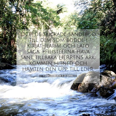 1 Samuelsboken 6:21 SV1917 Bild av bibelvers