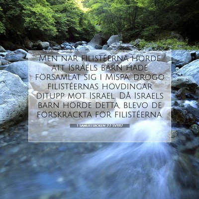 1 Samuelsboken 7:7 SV1917 Bild av bibelvers