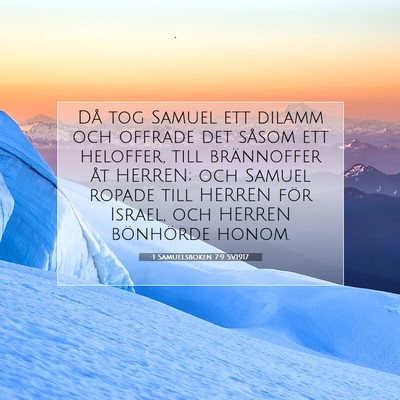 1 Samuelsboken 7:9 Bibelvers Förklarad