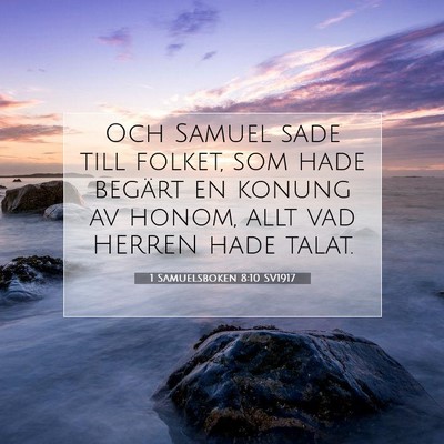 1 Samuelsboken 8:10 Bibelvers Förklarad