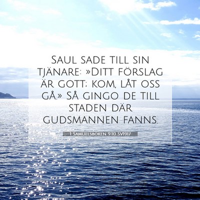 1 Samuelsboken 9:10 Bibelvers Förklarad