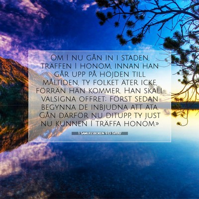 1 Samuelsboken 9:13 Bibelvers Förklarad
