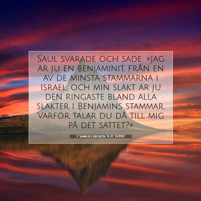1 Samuelsboken 9:21 Bibelvers Förklarad