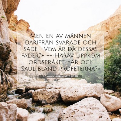 1 Samuelsboken 10:12 Bibelvers Förklarad