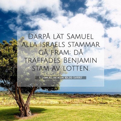 1 Samuelsboken 10:20 Bibelvers Förklarad