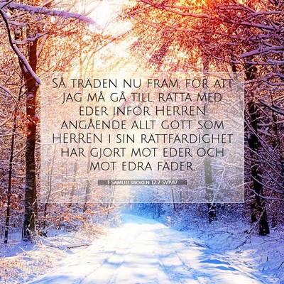 1 Samuelsboken 12:7 Bibelvers Förklarad