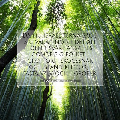 1 Samuelsboken 13:6 Bibelvers Förklarad