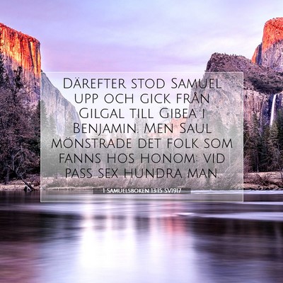 1 Samuelsboken 13:15 Bibelvers Förklarad