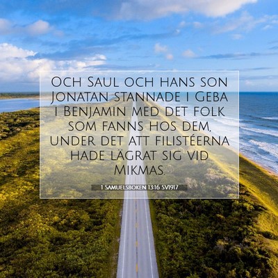 1 Samuelsboken 13:16 Bibelvers Förklarad