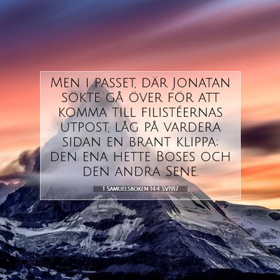 1 Samuelsboken 14:4 Bibelvers Förklarad