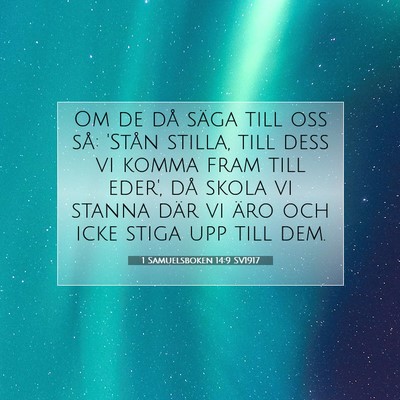 1 Samuelsboken 14:9 Bibelvers Förklarad