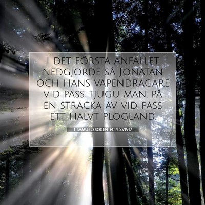 1 Samuelsboken 14:14 Bibelvers Förklarad