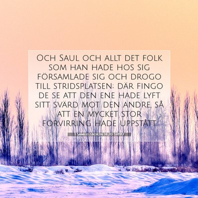 1 Samuelsboken 14:20 Bibelvers Förklarad
