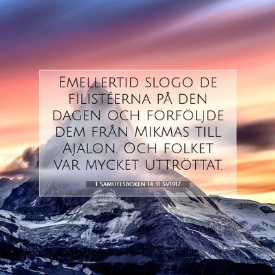 1 Samuelsboken 14:31 Bibelvers Förklarad