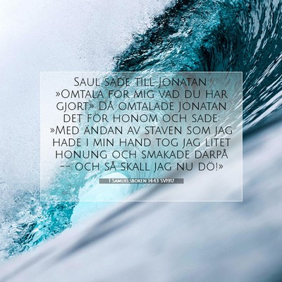 1 Samuelsboken 14:43 Bibelvers Förklarad