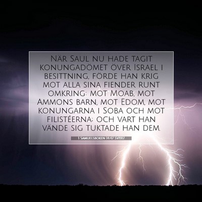 1 Samuelsboken 14:47 Bibelvers Förklarad