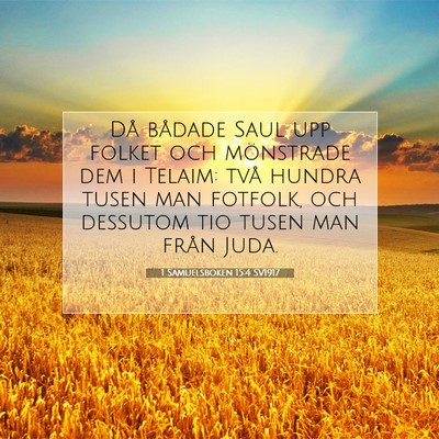 1 Samuelsboken 15:4 Bibelvers Förklarad