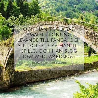 1 Samuelsboken 15:8 Bibelvers Förklarad